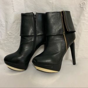 Black and Gold Boots